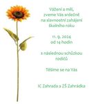 pozvánka pro rodiče